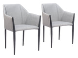 Andover Slate Gray Dining Chair (Set of 2) by Zuomod at Eve Furniture