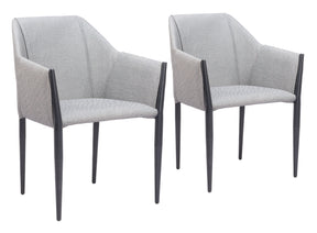 Andover Slate Gray Dining Chair (Set of 2) by Zuomod at Eve Furniture