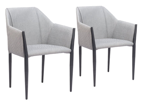 Andover Slate Gray Dining Chair (Set of 2) by Zuomod at Eve Furniture