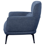 Andrea Blue Heavy Duty High Back Accent Chair by Coaster at Eve Furniture