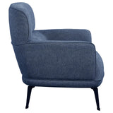 Andrea Blue Heavy Duty High Back Accent Chair by Coaster at Eve Furniture