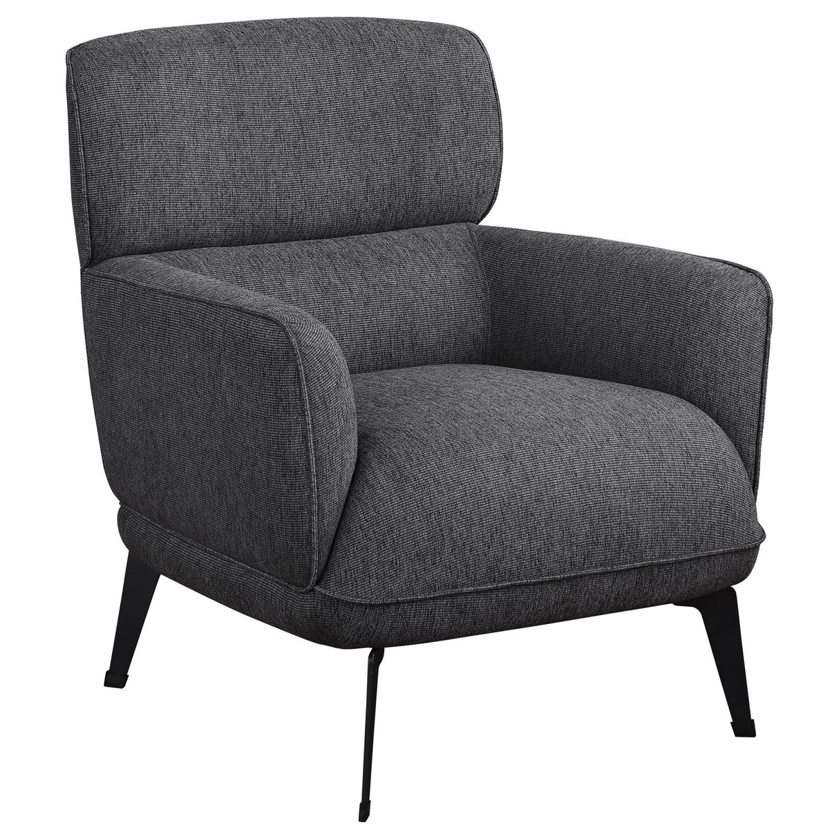 Andrea Grey Heavy Duty High Back Accent Chair