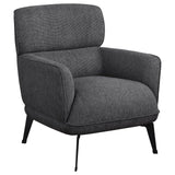 Andrea Grey Heavy Duty High Back Accent Chair