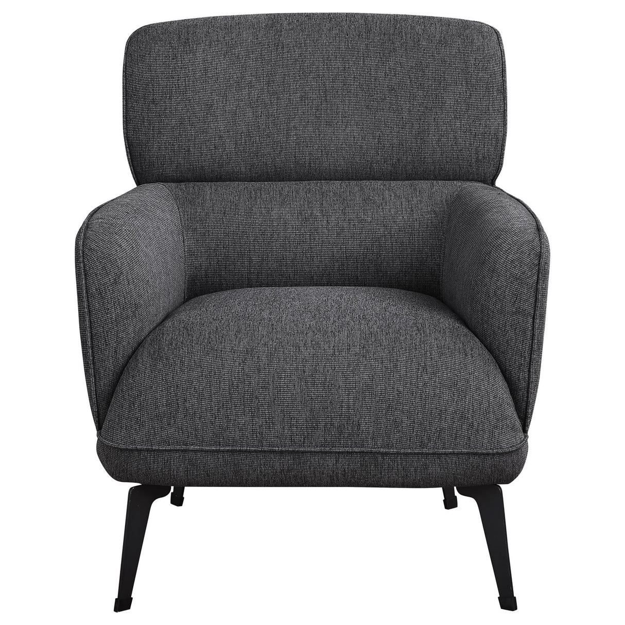 Andrea Grey Heavy Duty High Back Accent Chair