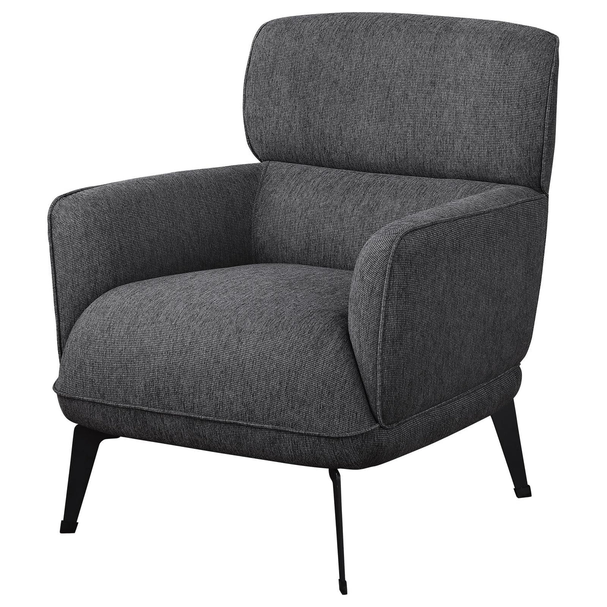 Andrea Grey Heavy Duty High Back Accent Chair