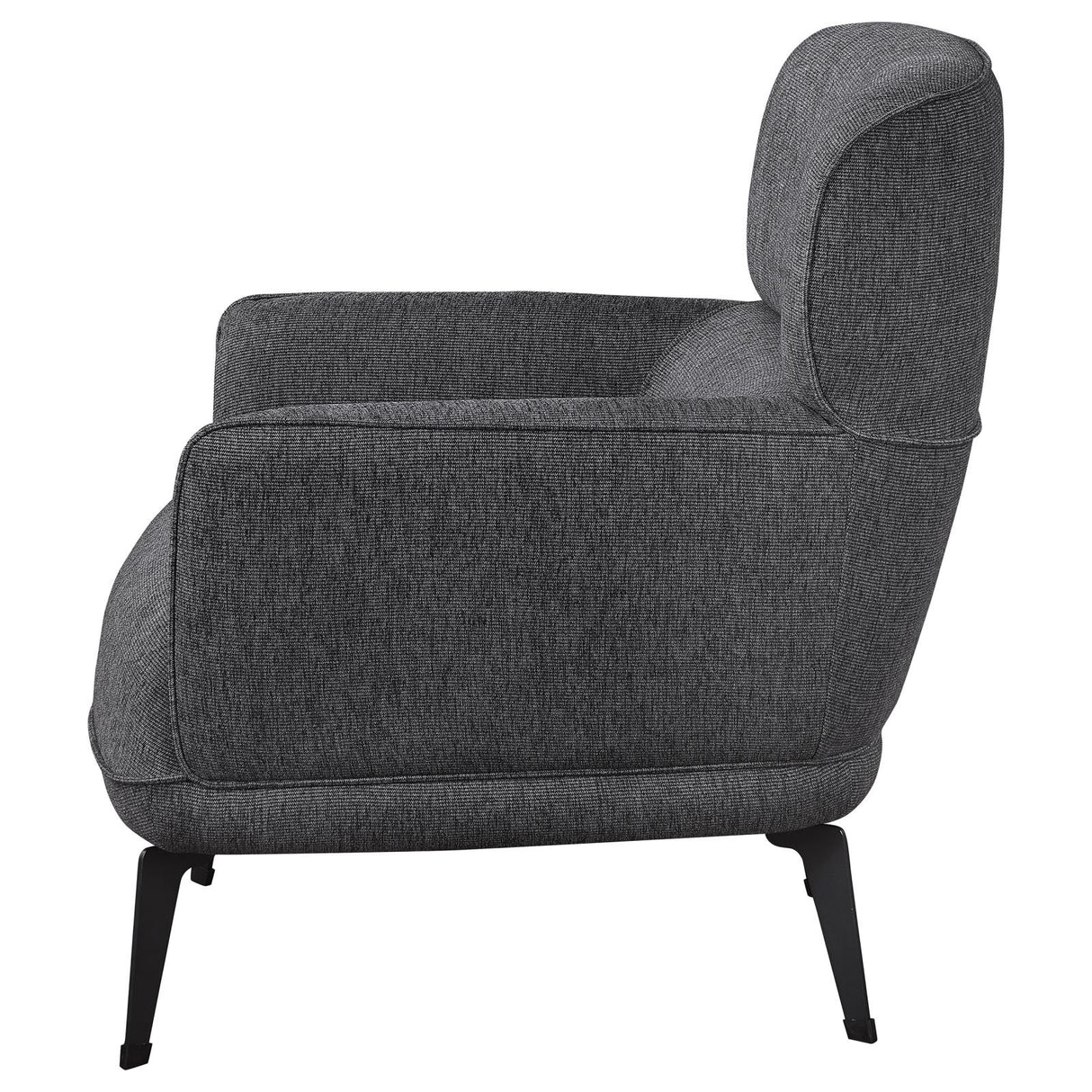 Andrea Grey Heavy Duty High Back Accent Chair