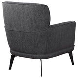 Andrea Grey Heavy Duty High Back Accent Chair