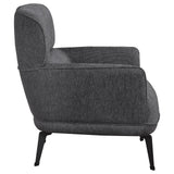 Andrea Grey Heavy Duty High Back Accent Chair