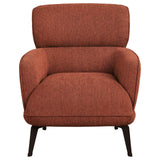 Andrea Orange Heavy Duty High Back Accent Chair by Coaster at Eve Furniture