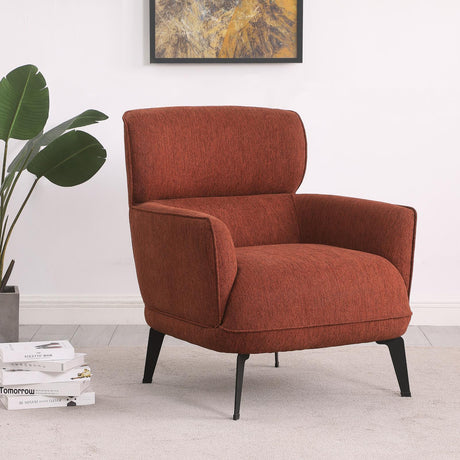 Andrea Orange Heavy Duty High Back Accent Chair by Coaster at Eve Furniture