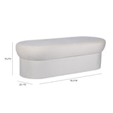 Andrea Performance Velvet Storage Bench (31"-50") by TOV Furniture at Eve Furniture