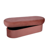 Andrea Performance Velvet Storage Bench (31"-50") by TOV Furniture at Eve Furniture
