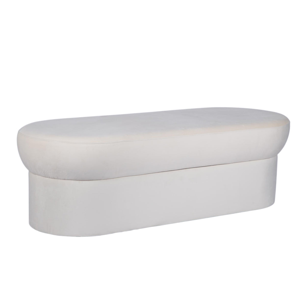 Andrea Performance Velvet Storage Bench (31"-50") by TOV Furniture at Eve Furniture