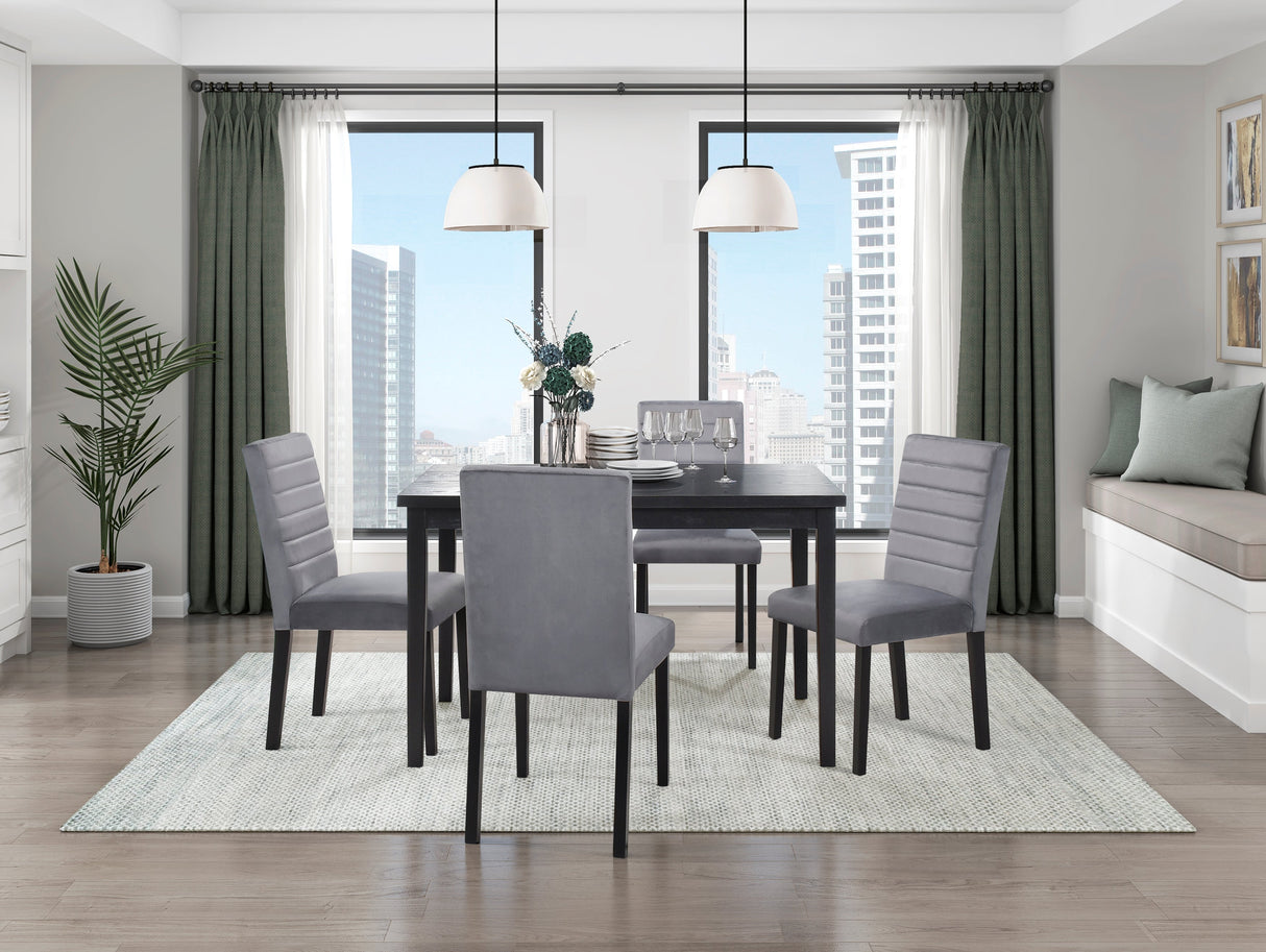 Andreas Black Dining Table by Homelegance at Eve Furniture
