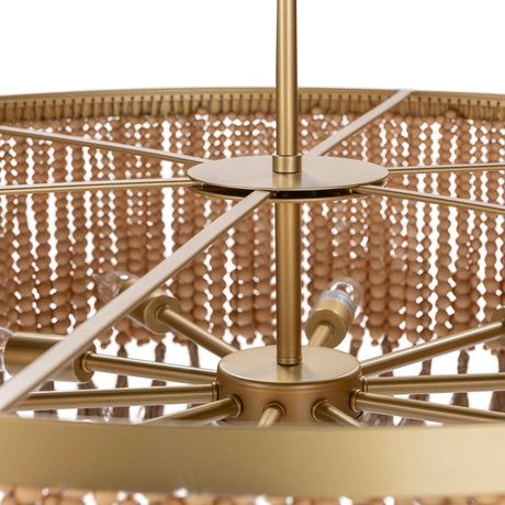 Andren Pendant Natural/Gold Pendant Lamp by Classic Home at Eve Furniture