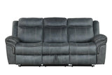 Andres 3-Piece Gray Leather Living Room Set by Happy Homes at Eve Furniture
