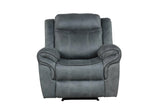 Andres 3-Piece Gray Leather Living Room Set by Happy Homes at Eve Furniture