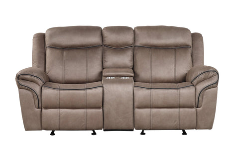 Andres Brown 3-Piece Sofa Recliner Living Room Set by Happy Homes at Eve Furniture