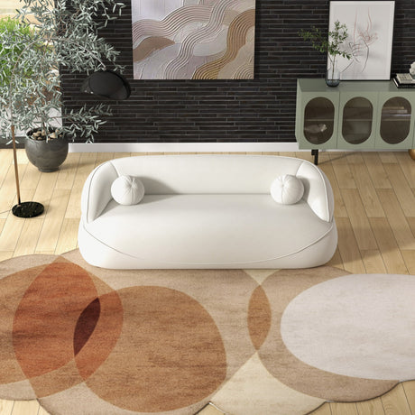 Andrew Beige Boucle Sofa by Ashcroft Furniture at Eve Furniture