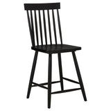 Andrews Black Windsor Counter Height Dining Side Chair (Set of 2) by Coaster at Eve Furniture