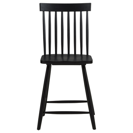 Andrews Black Windsor Counter Height Dining Side Chair (Set of 2) by Coaster at Eve Furniture