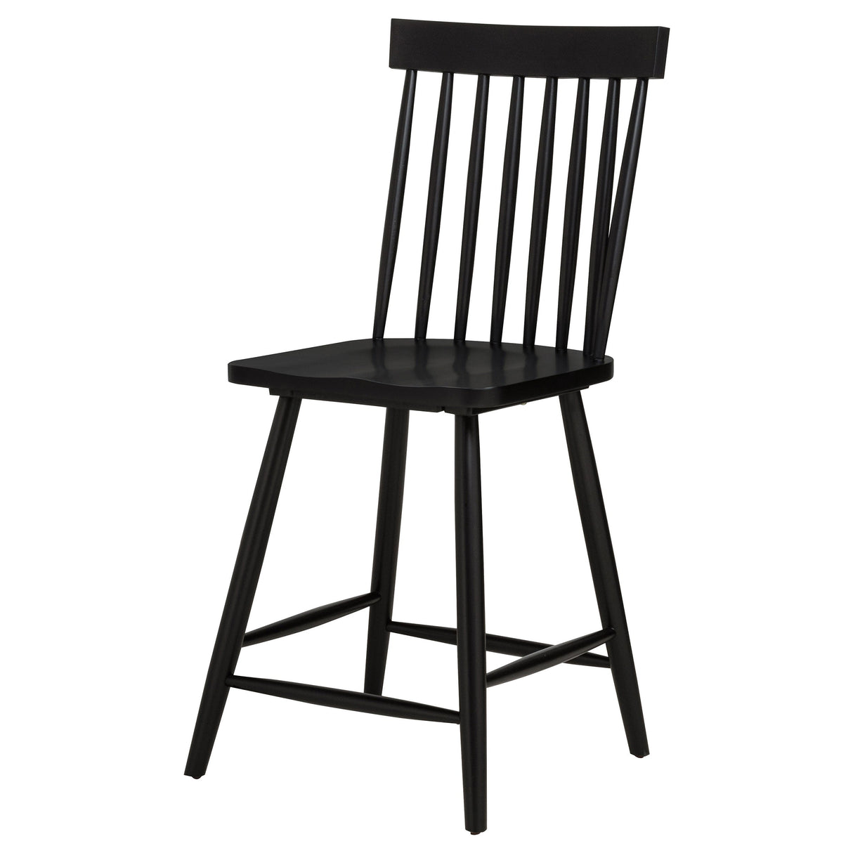 Andrews Black Windsor Counter Height Dining Side Chair (Set of 2) by Coaster at Eve Furniture