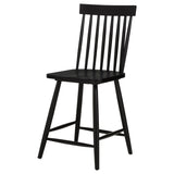 Andrews Black Windsor Counter Height Dining Side Chair (Set of 2) by Coaster at Eve Furniture