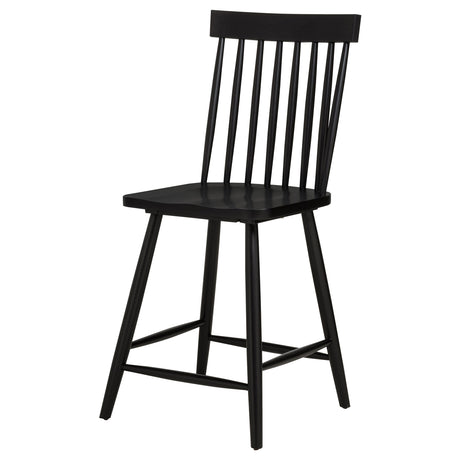 Andrews Black Windsor Counter Height Dining Side Chair (Set of 2) by Coaster at Eve Furniture