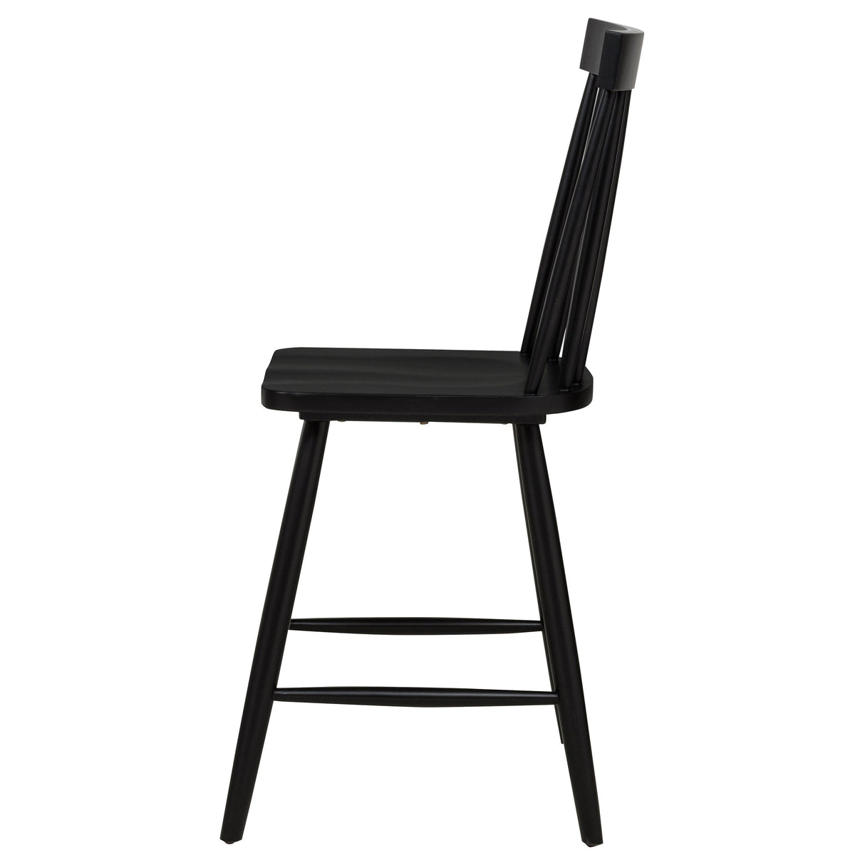 Andrews Black Windsor Counter Height Dining Side Chair (Set of 2) by Coaster at Eve Furniture
