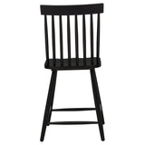 Andrews Black Windsor Counter Height Dining Side Chair (Set of 2) by Coaster at Eve Furniture