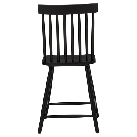 Andrews Black Windsor Counter Height Dining Side Chair (Set of 2) by Coaster at Eve Furniture