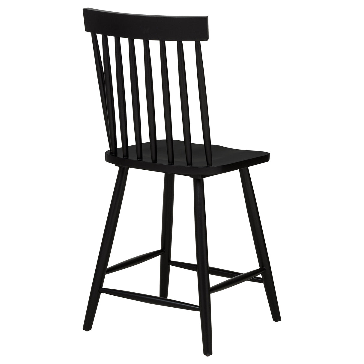 Andrews Black Windsor Counter Height Dining Side Chair (Set of 2) by Coaster at Eve Furniture