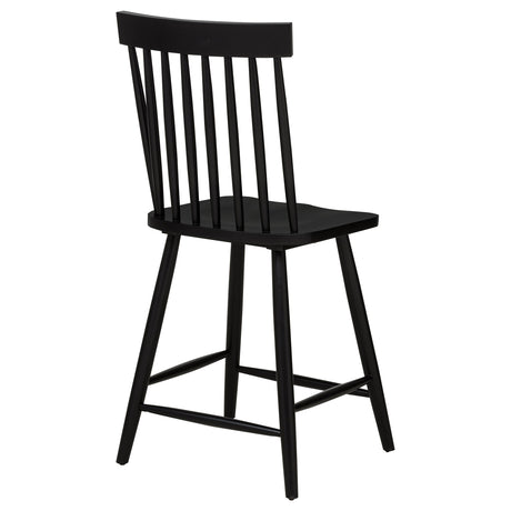 Andrews Black Windsor Counter Height Dining Side Chair (Set of 2) by Coaster at Eve Furniture