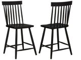 Andrews Black Windsor Counter Height Dining Side Chair (Set of 2) by Coaster at Eve Furniture