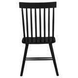 Andrews Black Windsor Spindle Back Dining Side Chair (Set of 2) by Coaster at Eve Furniture