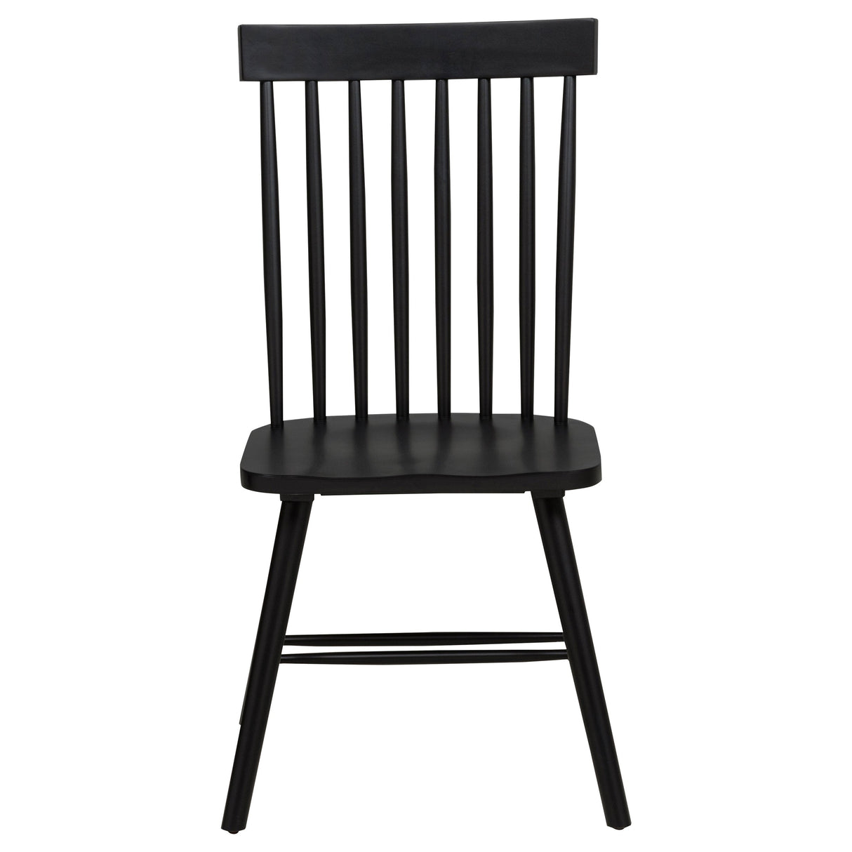 Andrews Black Windsor Spindle Back Dining Side Chair (Set of 2) by Coaster at Eve Furniture