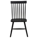 Andrews Black Windsor Spindle Back Dining Side Chair (Set of 2) by Coaster at Eve Furniture