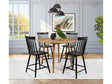 Andrews Black/Light Ash 5-piece Round Counter Dining Set by Coaster at Eve Furniture