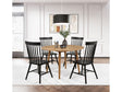 Andrews Black/Light Ash 5-piece Round Dining Table Set by Coaster at Eve Furniture