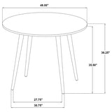 Andrews Light Ash 48-inch Round Counter Height Dining Table by Coaster at Eve Furniture