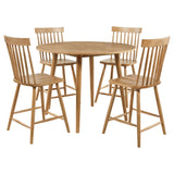 Andrews Light Ash 5-piece Round Counter Height Dining Set by Coaster at Eve Furniture