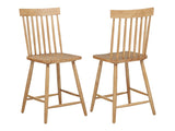 Andrews Light Ash Windsor Counter Height Dining Side Chair (Set of 2) by Coaster at Eve Furniture