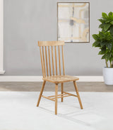 Andrews Light Ash Windsor Spindle Back Dining Side Chair (Set of 2) by Coaster at Eve Furniture