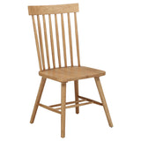 Andrews Light Ash Windsor Spindle Back Dining Side Chair (Set of 2) by Coaster at Eve Furniture