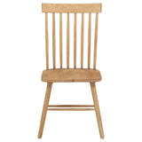 Andrews Light Ash Windsor Spindle Back Dining Side Chair (Set of 2) by Coaster at Eve Furniture