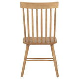 Andrews Light Ash Windsor Spindle Back Dining Side Chair (Set of 2) by Coaster at Eve Furniture