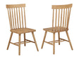 Andrews Light Ash Windsor Spindle Back Dining Side Chair (Set of 2) by Coaster at Eve Furniture