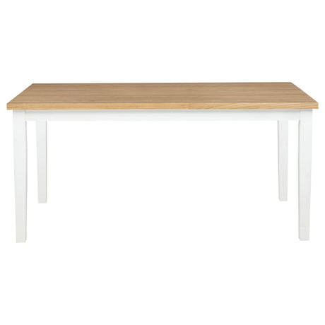 Andrews Light Ash/White 66-inch Rectangular Dining Table by Coaster at Eve Furniture