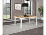Andrews Light Ash/White 66-inch Rectangular Dining Table by Coaster at Eve Furniture