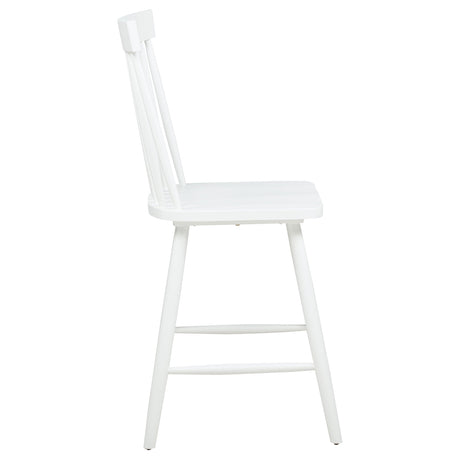 Andrews White Windsor Counter Height Dining Side Chair (Set of 2) by Coaster at Eve Furniture